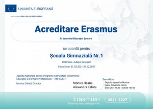 Acreditare Erasmus